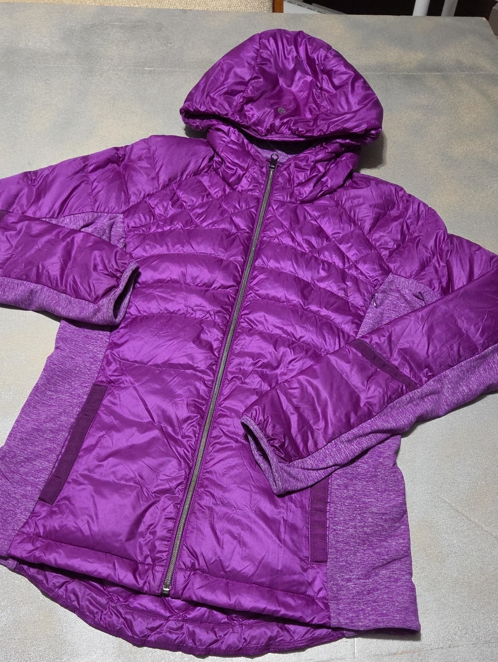lululemon athletica Vibrant Purple Quilted Hooded Ski Jacket